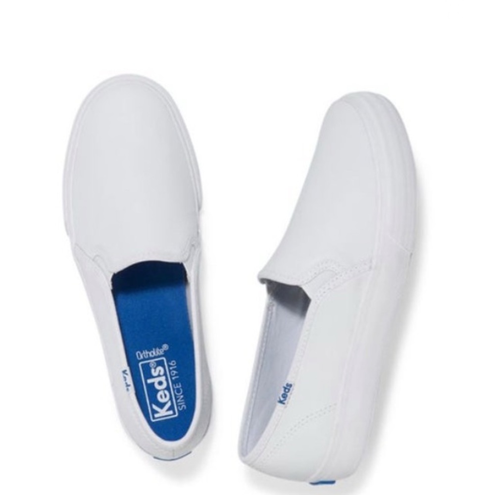 Keds White Slip-On Loafers